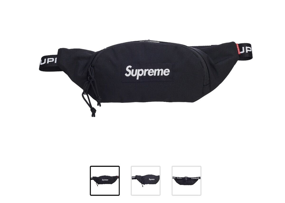 送料無料新品 Supreme FW22 Small Waist Bag Black