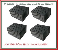 KIT  4 PEZZI TAMPONI gomma per PONTI SOLLEVATORI  OMCN,RAVAGLIOLI,WERTHER....H80