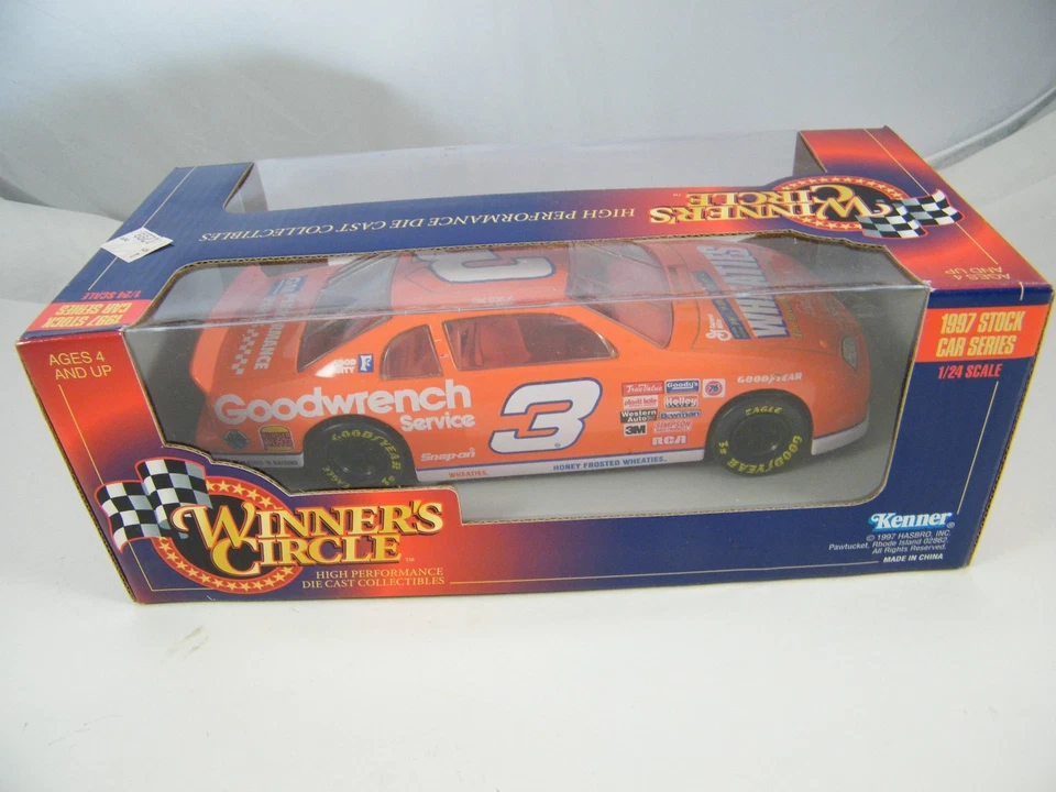 NIB ~ WINNERS CIRCLE ~ 1997 DALE EARNHARDT #3 WHEATIES / GOODWRENCH ~ 1: 24 CAR - Image 3 of 4