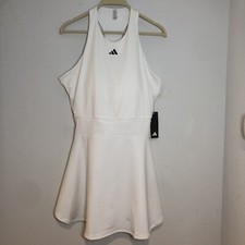ADIDAS Y Dress 2 Piece Tennis Dress Shorts Set Large Womens White Black IW8811
