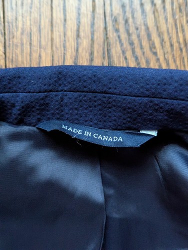 EUC Vintage 90s RALPH LAUREN Men 44R Navy Blue Seersucker 2 Button Blazer Jacket - Picture 15 of 24