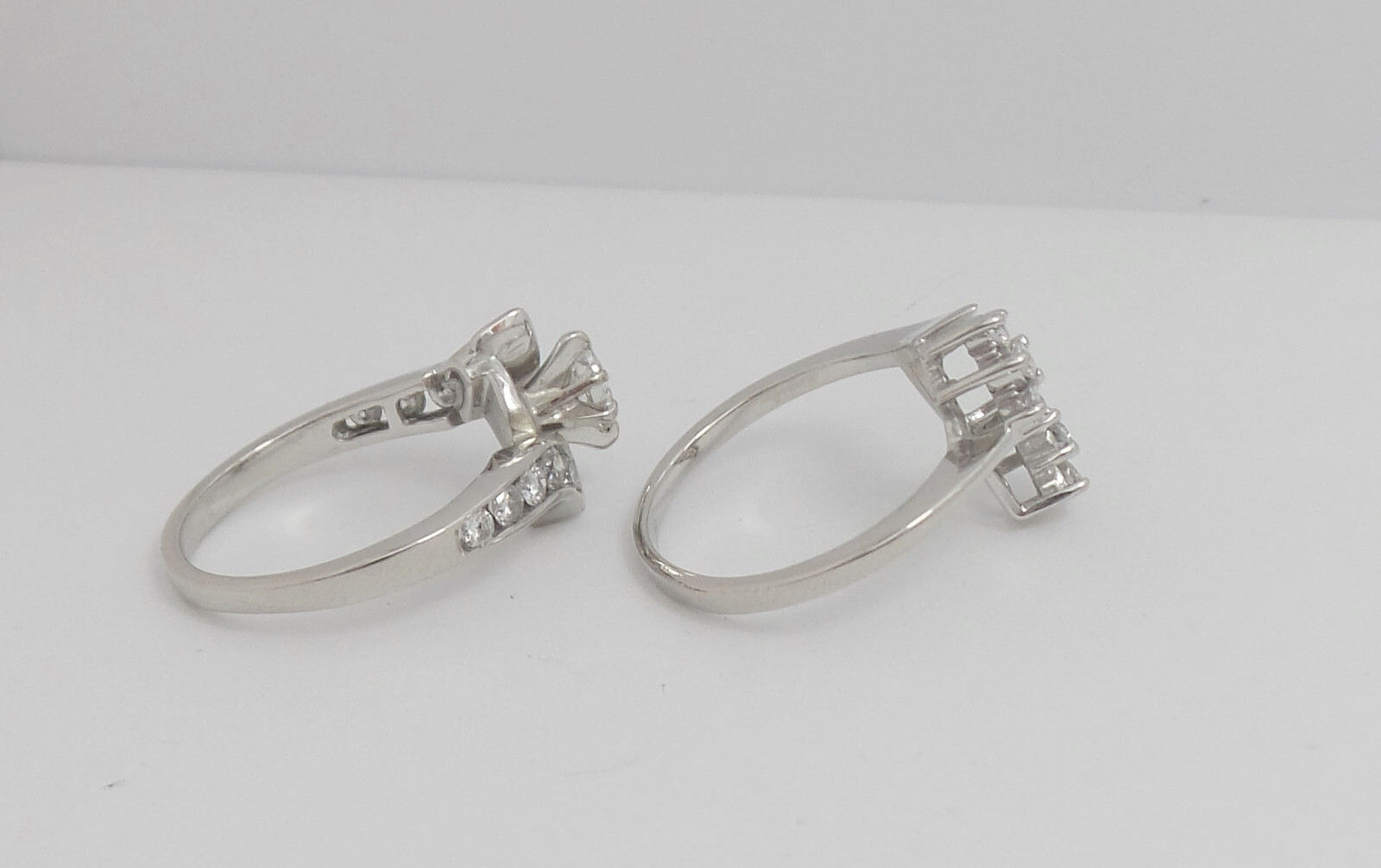 1CT Natural Marquise Diamond Engagement Wedding Ring Bridal Set 14K White Gold