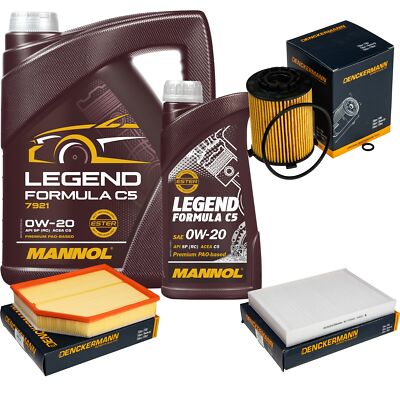 Inspektionspaket MANNOL 0W-20 Legend Formula C5 6L für Volvo XC60 II 2.0 D4