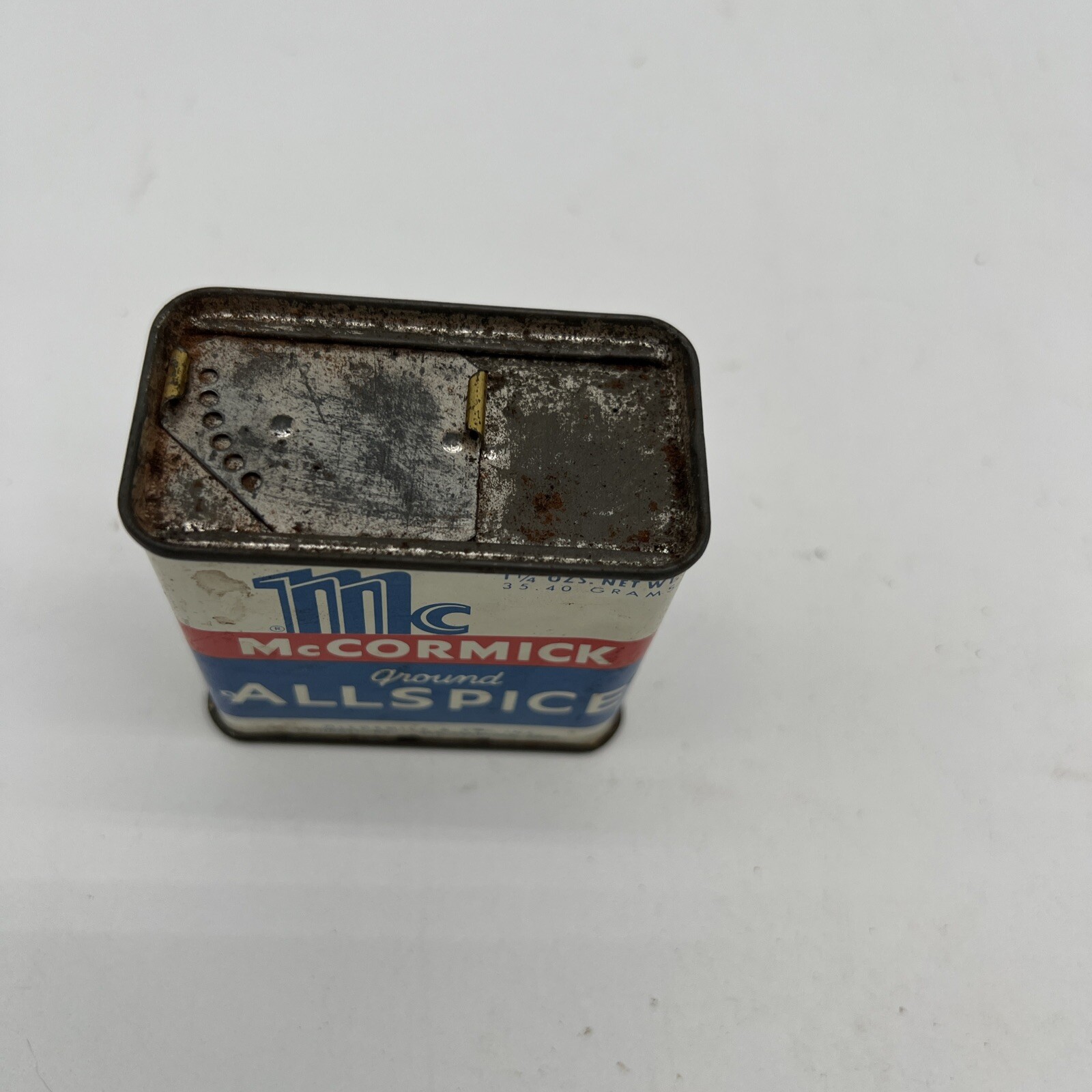 Vintage McCormick Ground All Spice Metal Spice Tin, Date Unknown