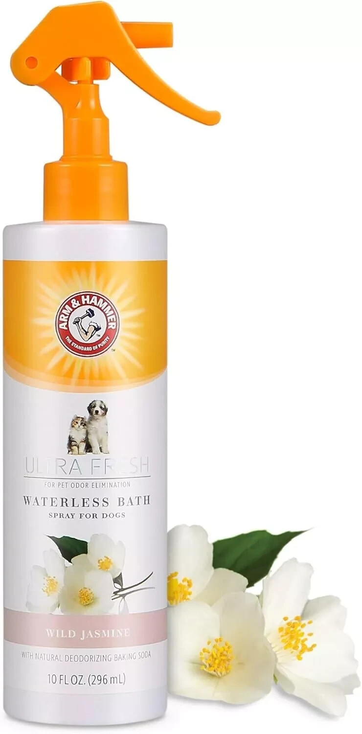 For Pets Ultra Fresh Waterless Bath Spray for Dogs in White 