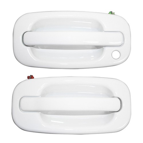 New 4 PCS Exterior Olympic White Door Handle Fit For Silverado 1999 2000-2007 US - Picture 3 of 6