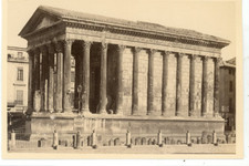 Nimes, La maison Carrée Vintage Albumen Print Albumen Print 10x14 Circ