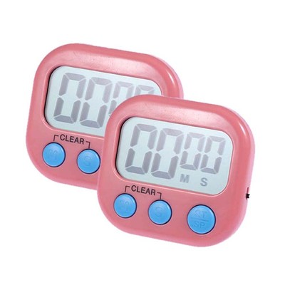 2 Pcs Kids Digital Timer Digital Egg Timer Digital Countdown Timer