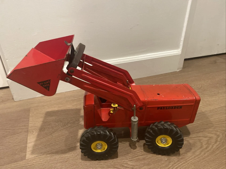 VINTAGE NY-LINT TOYS PAYLOADER TRUCK-RED - Image 3 of 4