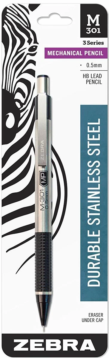 Zebra Pen M-301 Stainless Steel Mechanical Pencil, 0.7 mm