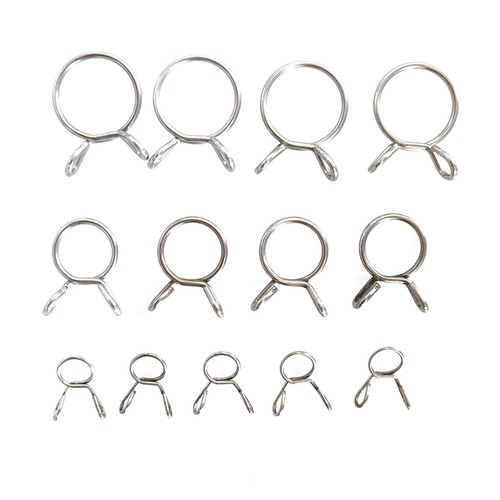 Single/Double Wire Spring Clips / Silicone Hose Pipe Air Fuel Band Tube Clamp - Picture 23 of 98