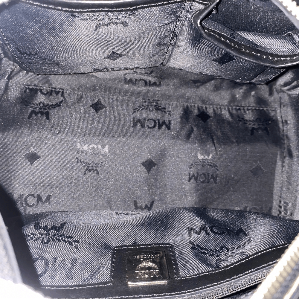 MCM Visetos Black Boston Bag 25cm | eBay MCM Visetos Black Boston Bag 25cm | eBay