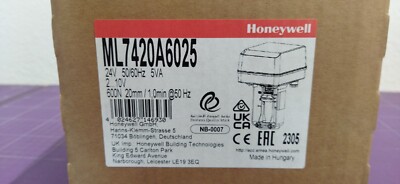 Honeywell ML7420A6025 Control valve actuator _1.5_5