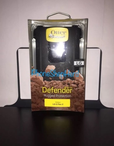 Estuche serie Otterbox Defender LG G Flex 2 con clip de cinturón negro - Imagen 1 de 3