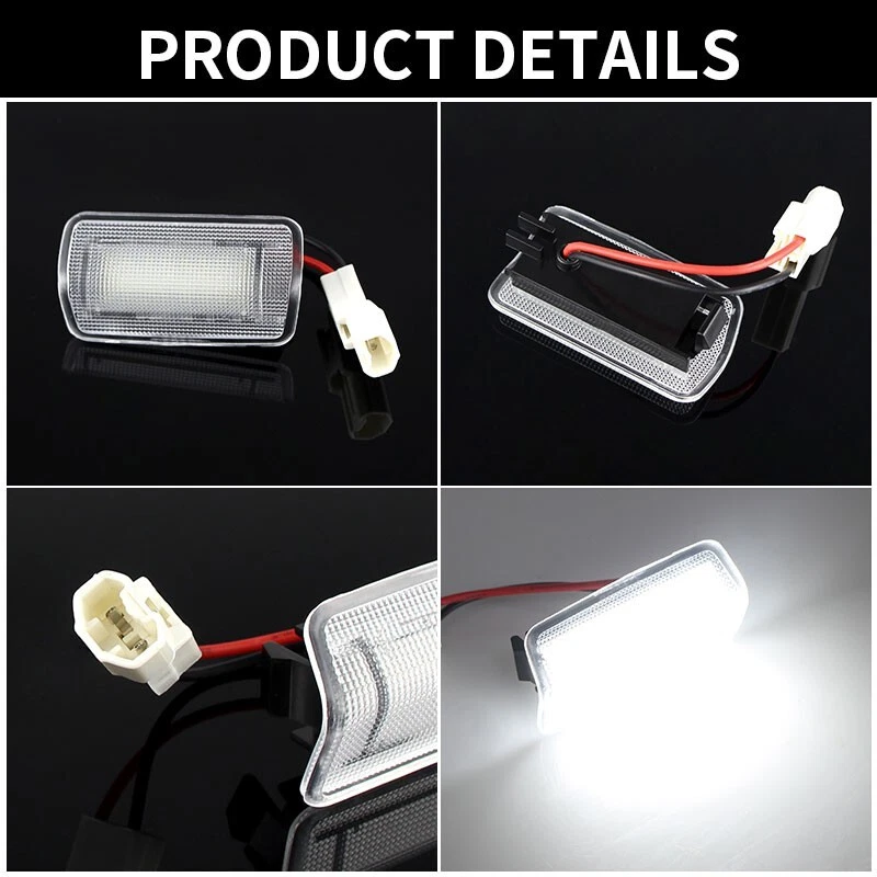 2x For Toyota Alphard Camry Land Cruiser LED Courtesy Side Door Interior Lights - Image 4 of 4