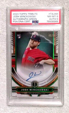 2023 Topps Tribute Josh Winckowski RC Green Rookie Auto /99 ~ PSA 8 NM-MT 9 Auto