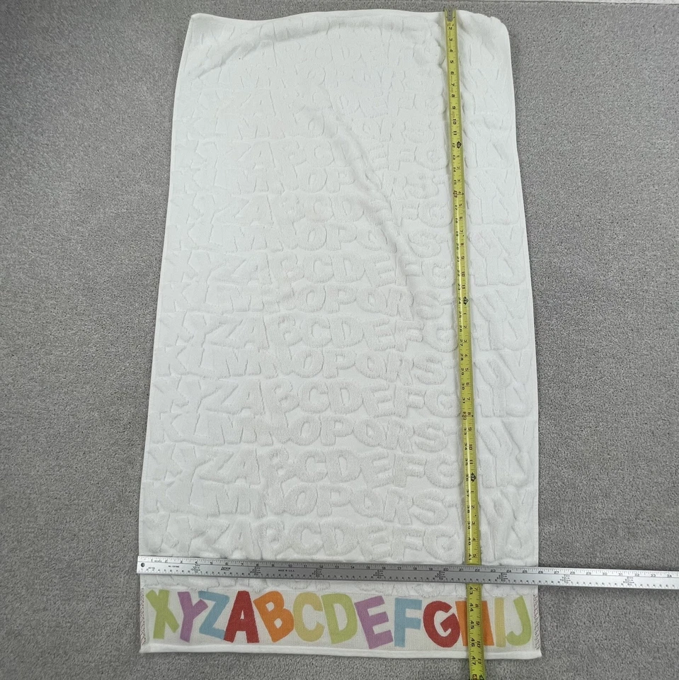 Kassatex Kids Bath Towel Set ABC Hand Towel Alphabet Letters 26x47 15x26 - Image 3 of 4