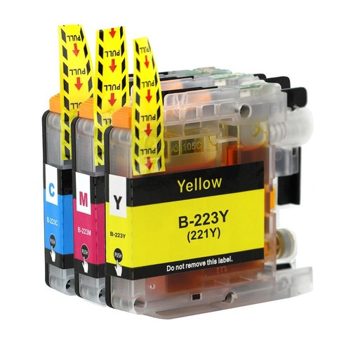 Lot De 12 Cartouches D'encre Compatibles Brother LC223 - Cyan, Magenta, Jaune (4 De Chaque)