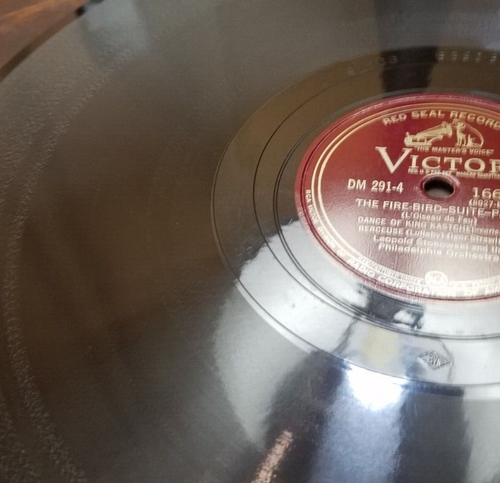 78RPM 12" Victor 3-disc SET Stravinsky Strawinsky Stokowski -Fire Bird Suite E-E - Picture 10 of 11