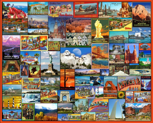 Puzzle di montagna bianchi i migliori posti in America - puzzle 1000 pezzi - Foto 1 di 12