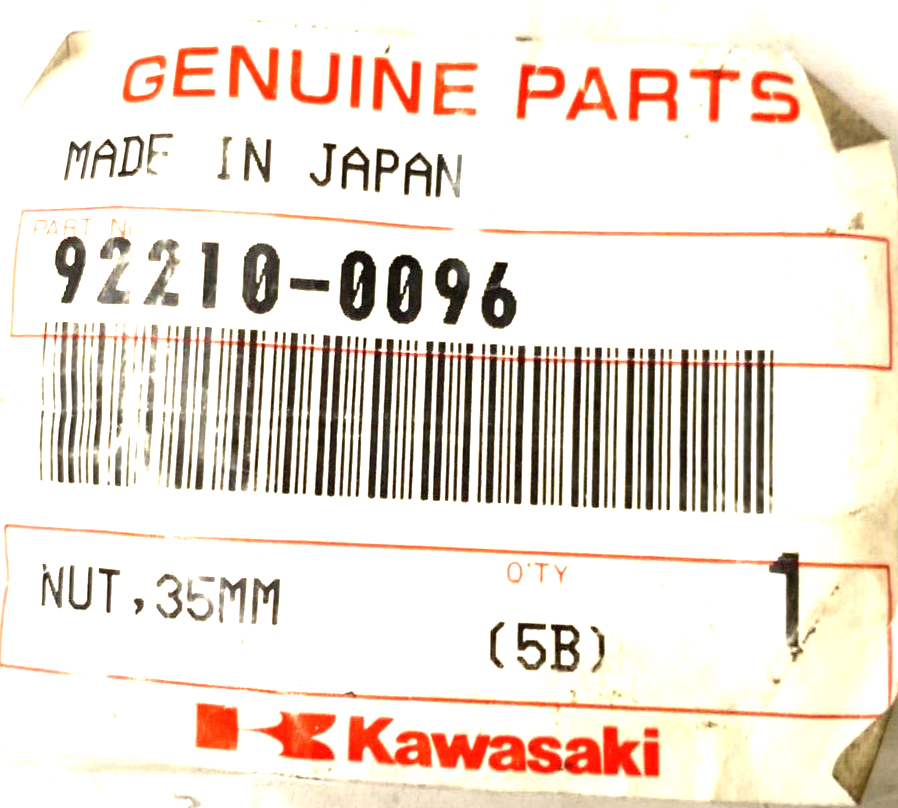 nos Kawasaki ZX-10R ZX-14 ZX-6R Ninja Z H2 Frame Nut 92210