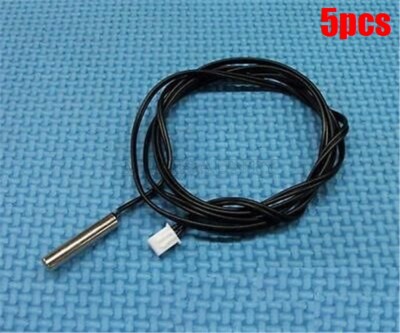 5Pcs 10K 1% 3950 Waterproof Thermistor Temperature Sensor 1M Ntc Accuracy Pro eh