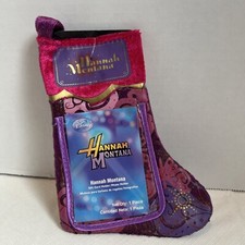 NEW Disney Mini Christmas Stocking Gift Card Holder Hannah Montana Vintage Merch