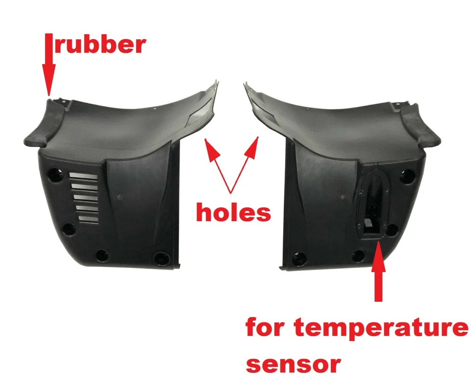 BMW E39 M5 L+R FRONT form M BUMPER SPLASH PANEL LINER TRIM FENDER EOM QUALITY - Image 2 of 4