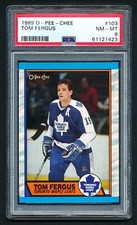 1989 OPC HOCKEY 103 TOM FERGUS TORONTO MAPLE LEAFS PSA 8 NM-MINT