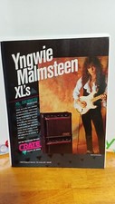 YNGWIE MALMSTEEN CRATE XL'S GUITAR AMPLIFIERS PRINT AD 11 X 8.5   B3