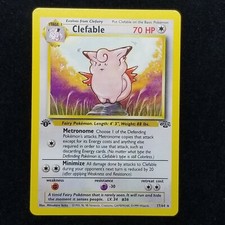 1999 1ST EDITION MINT CLEFABLE NON HOLO POKEMON WOTC TCG JUNGLE BASE  17/64