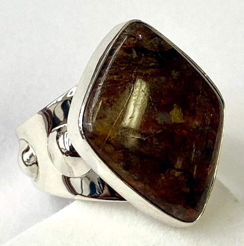 HSN Jay King Sterling Silver Freeform Jasper Ring Size 6