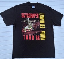 Vintage David Lee Roth Skyscraper Men's Large Tour Tee 1988 T-Shirt USA Made