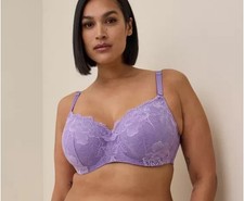 Torrid Full-Coverage Balconette Lightly Lined Lace 360 Back Smoothing Bra