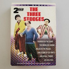 The Three Stooges 2-Disc DVD Set Larry Fine Moe Curly Shemp Howard 2003 Platinum