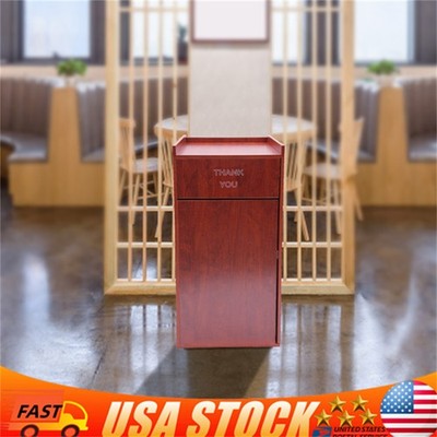 30L Commercial Indoor/Outdoor Trash Can Large Site Lot Garbage Waste Container
