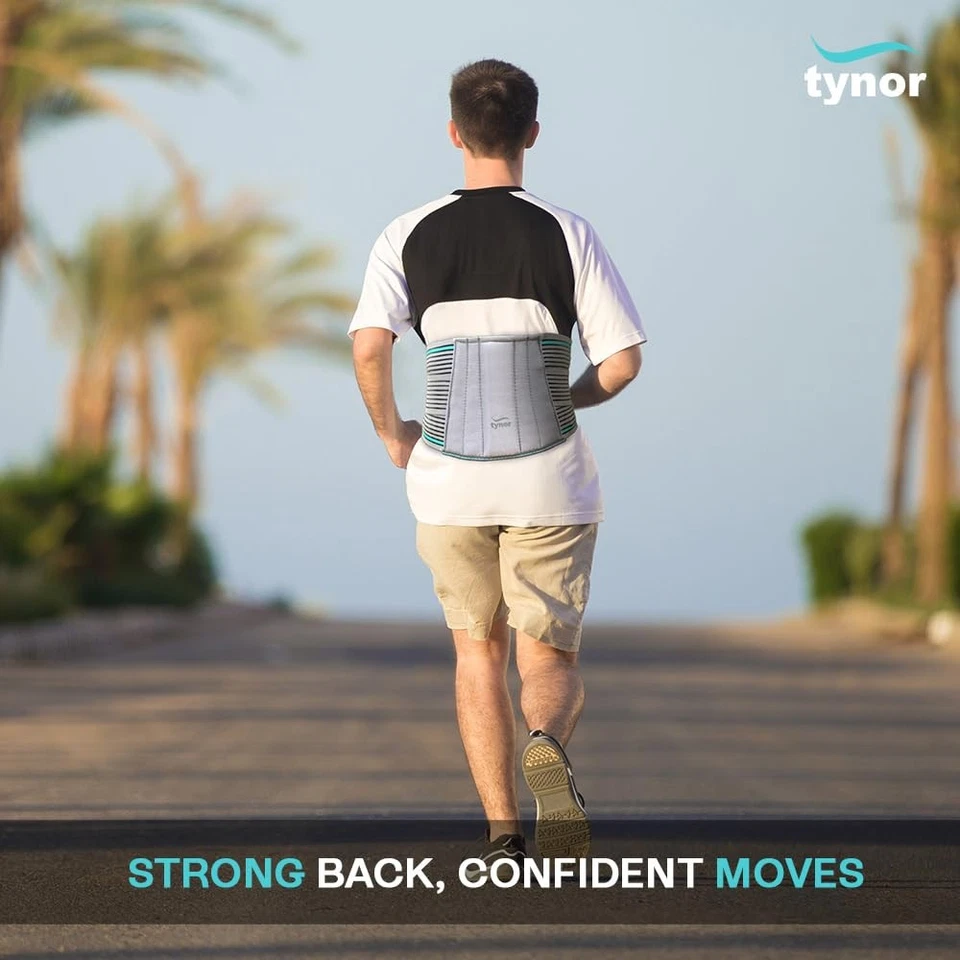 Cinturón Soporte Lumbar Transpirable Compresión Soporte Espalda Baja, Cintura Ajustable... Foto 4 de 4