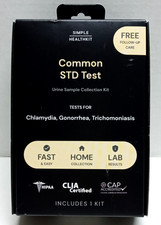 Simple HealthKit At-Home Common STD Test Chlamydia Gonorrhea Trichomoniasis NEW