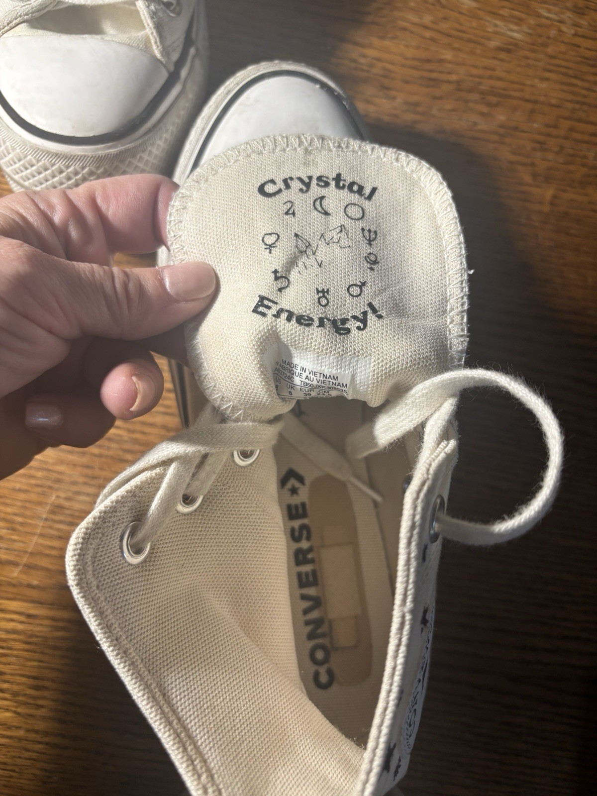 Women's Converse Chuck Taylor All Star Crystal Energy platform shoes, white, 8 thumbnail 6