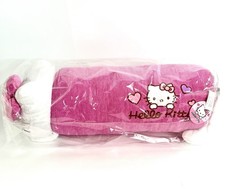 Hello Kitty Pink Corduroy Bolster Plush Pillow 2017 Sanrio 24 x 10 w/ Tag
