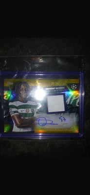 Topps UEFFA Ucc Flagship 25/26  Geovany Quenda Patch Autogramm  1/50 Gold