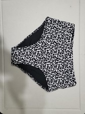 women's high-waisted leopard print bikini bottoms. Size S