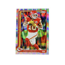 Isiah Pacheco 2025 Topps Chrome Football #140 RayWave Refractor Chiefs