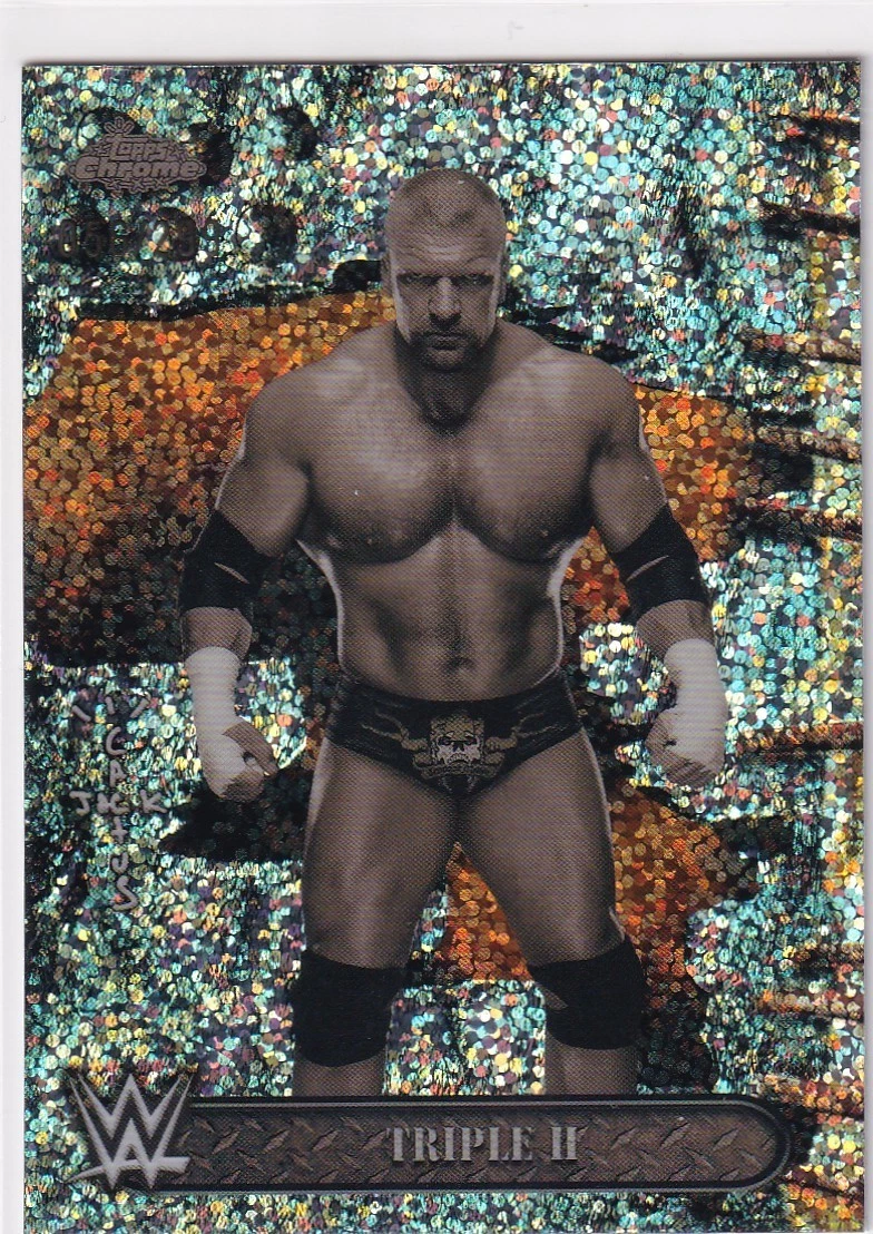 2025 Topps WWE Chrome Cactus Jack Triple H #30 Speckle Refractor /299