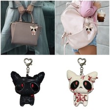 Portable Gothic Plush Holder Doll Figure For Keys Or Car Interior