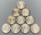 10 BU US Morgan Silver $1 mixed dates L23860