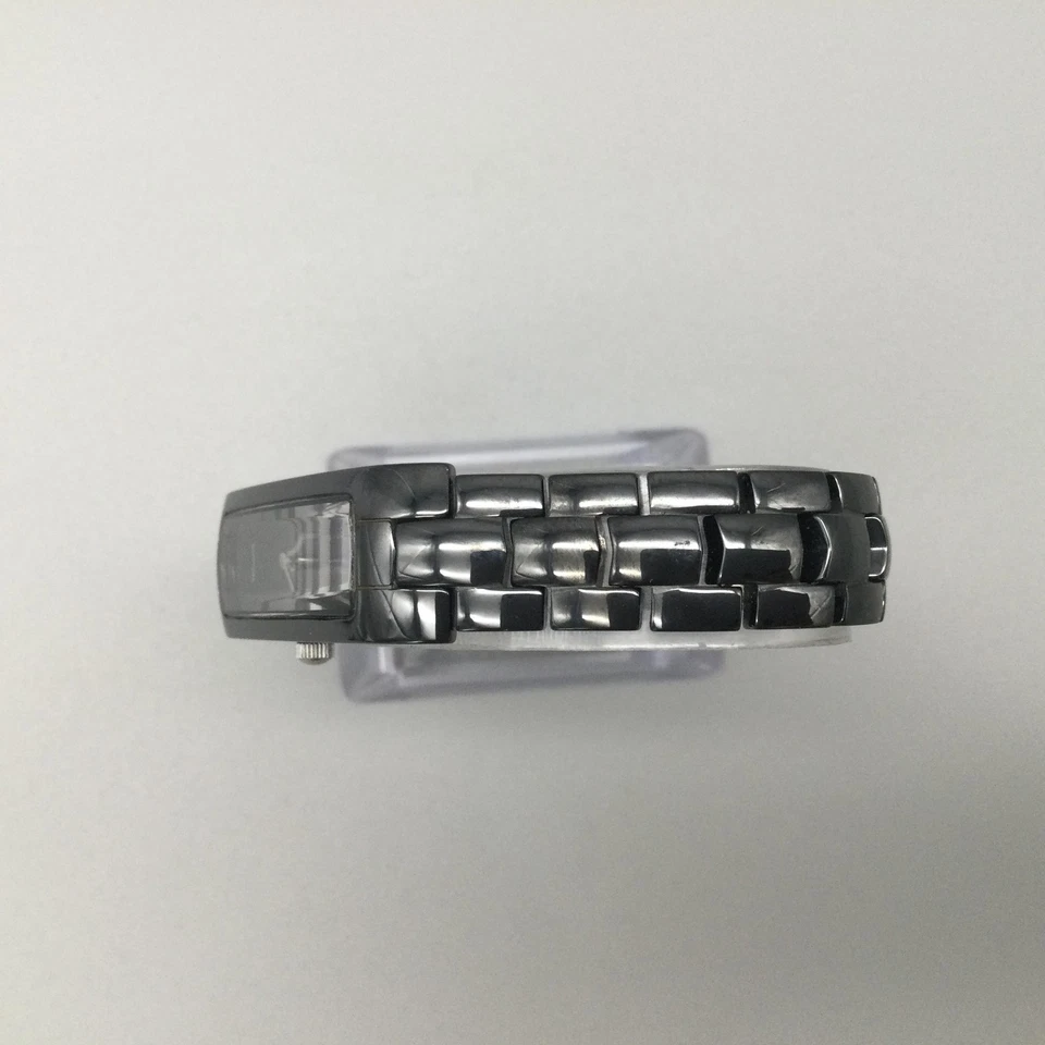 Reloj Oniss Paris Mujer Negro Cerámica Cristal Zafiro 15mm Batería Nueva 7" Foto 4 de 4