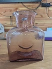 Vintage MCM Blenko Amethyst Double Spout Glass Pitcher Water Bottle