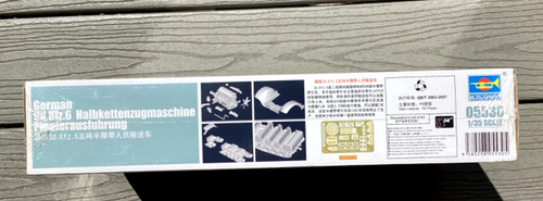 TRUMPETER 1/35 WW II GERMAN SD.KFZ.6 HALFTRACK PIONIERAUSFUHRUNG MODEL KIT 05530 - Picture 11 of 16