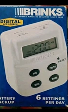 Brinks Digital Plug-In Timer Model 44-1020 Programmable LCD 120V 15A ETL